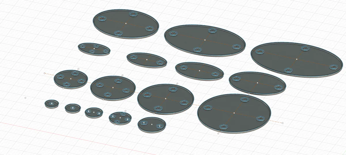 Magnet-Compatible Miniature Bases for Wargaming, photo 2 of 4 - Magnet-Compatible Miniature Bases for Wargaming Board Games & Tabletop