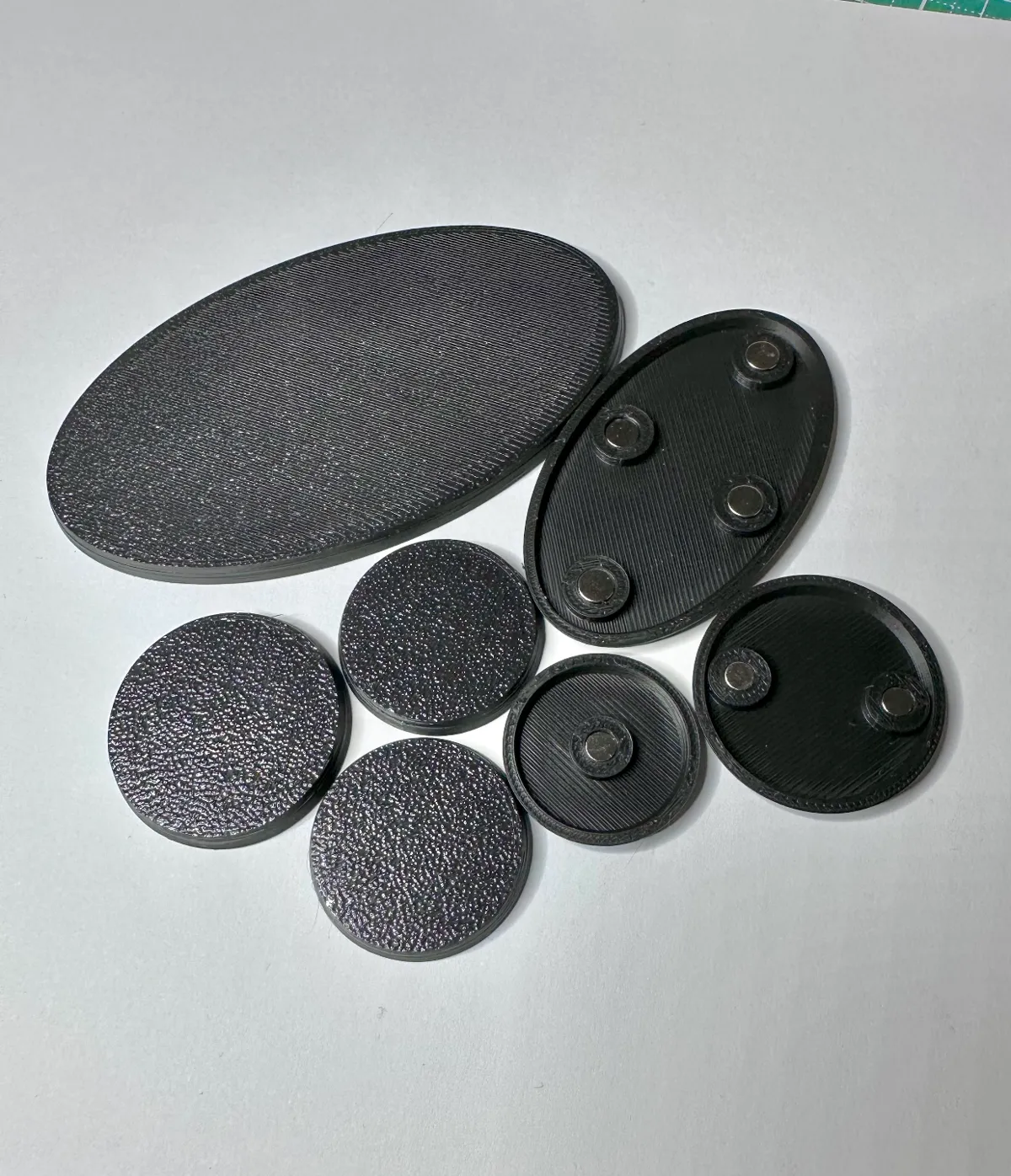 Magnet-Compatible Miniature Bases for Wargaming, photo 4 of 4 - Magnet-Compatible Miniature Bases for Wargaming Board Games & Tabletop