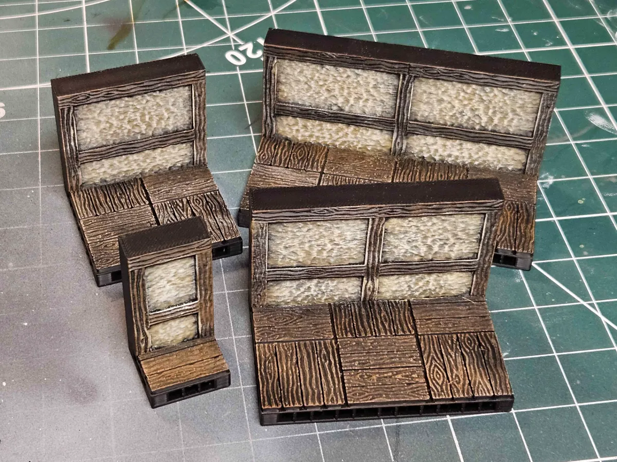 OpenForge Wooden Wall Tiles (Stucco)