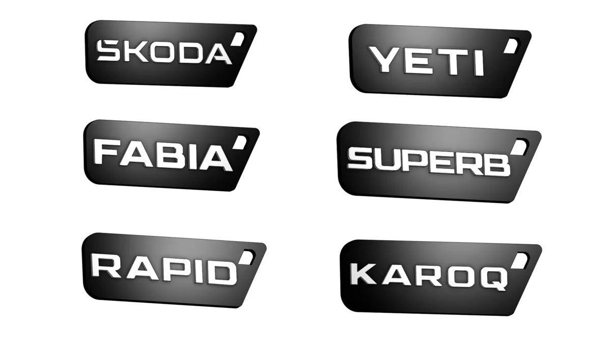 Skoda Keychains - Signs & Logos, in stock in India