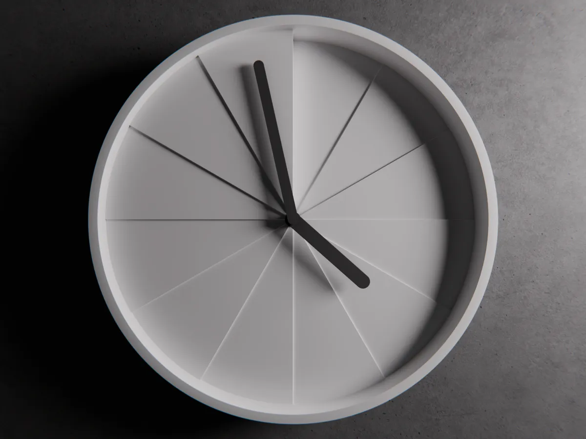 Heights - minimalist clock