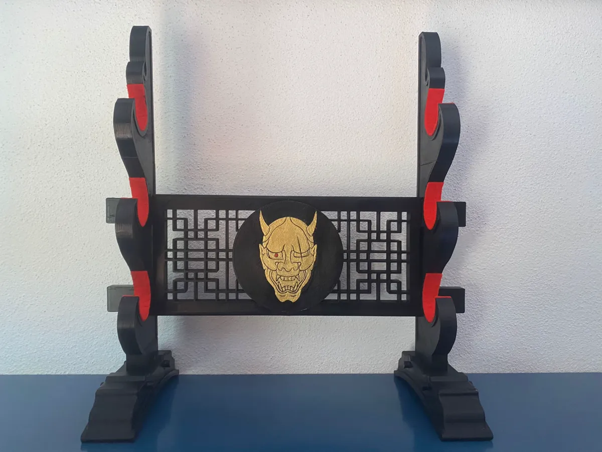 Triple Katana Stand (Demon Zoro), photo 3 of 4 - Triple Katana Stand (Demon Zoro) Props & Cosplay