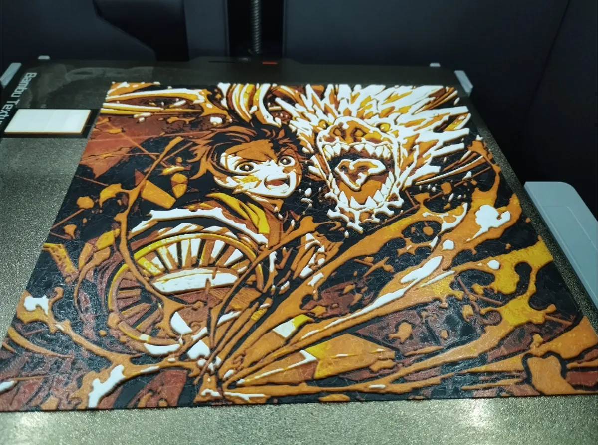 Tanjiro HueForge, photo 2 of 2 - Tanjiro HueForge Art
