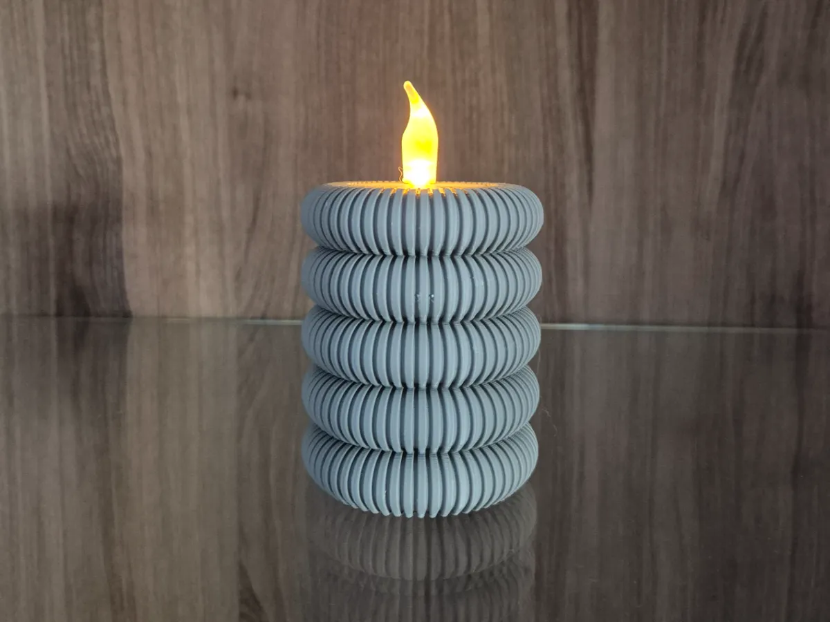 Ribbed Tealight Holder - Modern and Elegant - Decor, in stock in India