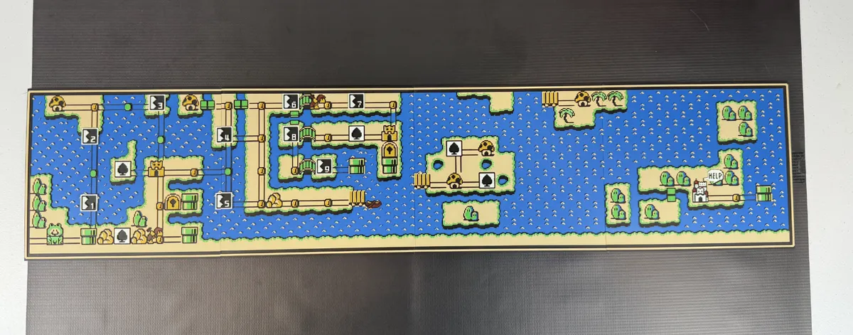 Super Mario 3 - World 3 Map - Multi-Panel 225x200, photo 2 of 4 - Super Mario 3 - World 3 Map - Multi-Panel 225x200 Generative Art