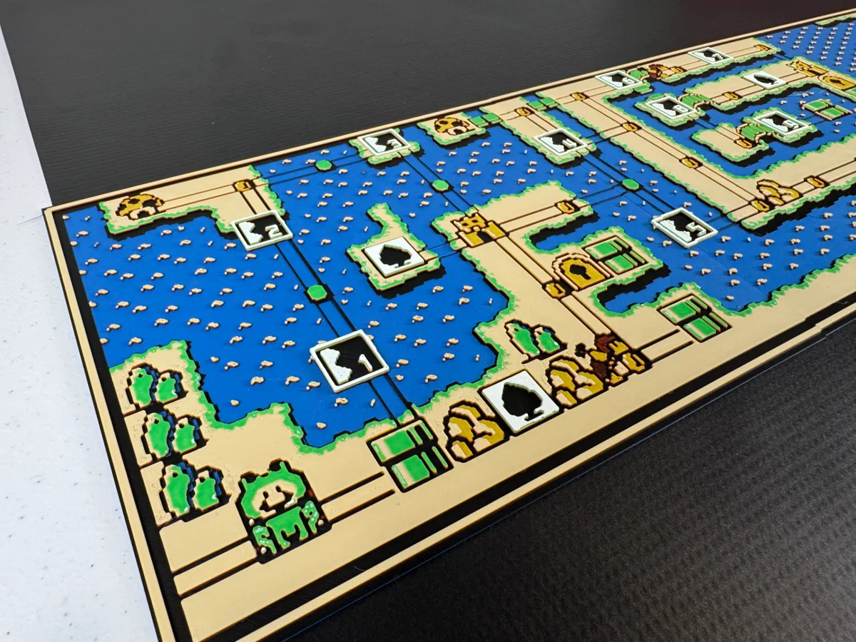 Super Mario 3 - World 3 Map - Multi-Panel 225x200, photo 3 of 4 - Super Mario 3 - World 3 Map - Multi-Panel 225x200 Generative Art