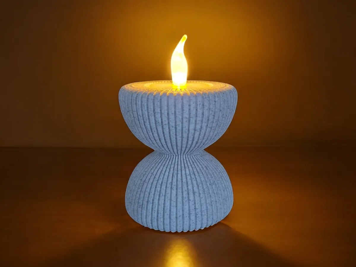 Hourglass Candle Holder - round edges - Decor, in stock in India