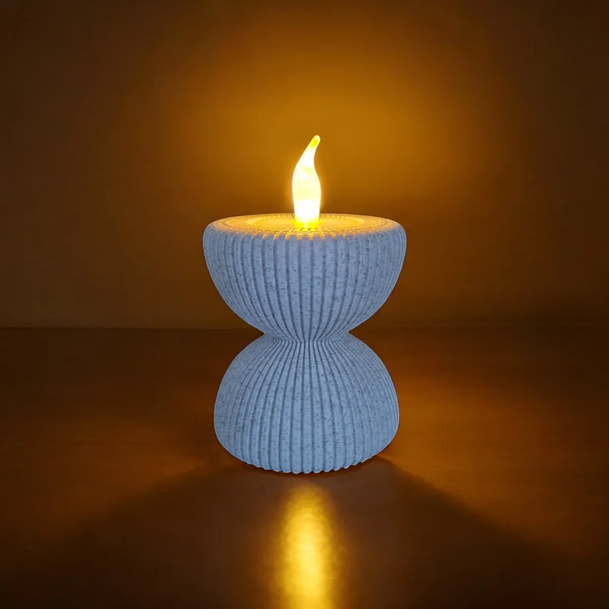 Hourglass Candle Holder - round edges, photo 2 of 2 - Hourglass Candle Holder - round edges Household