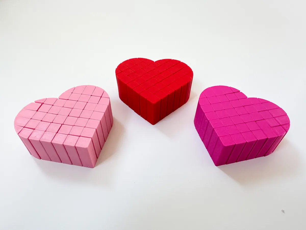 Pixel Heart Fidget Toy, photo 3 of 4 - Pixel Heart Fidget Toy Fidget & Sensory Toys
