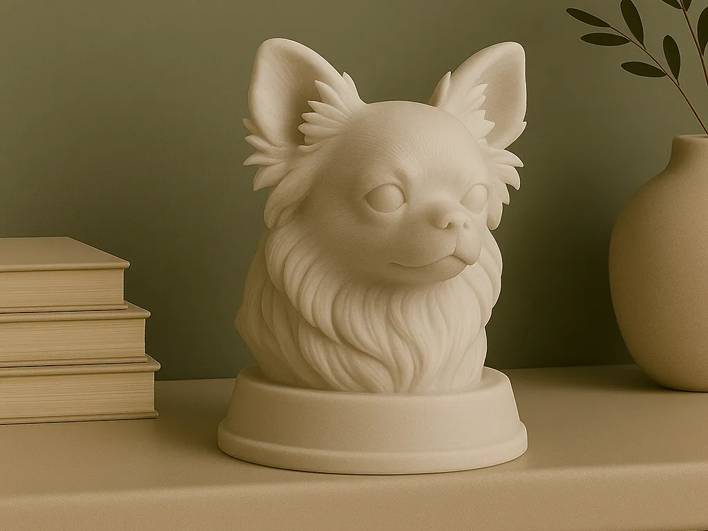 Long-haired Chihuahua, Dog Bust