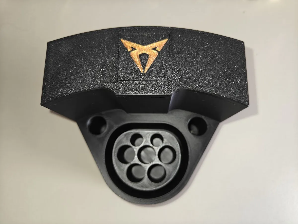 Mennekes Type 2 holder with custom logo, photo 3 of 4 - Mennekes Type 2 holder with custom logo Car & Vehicle