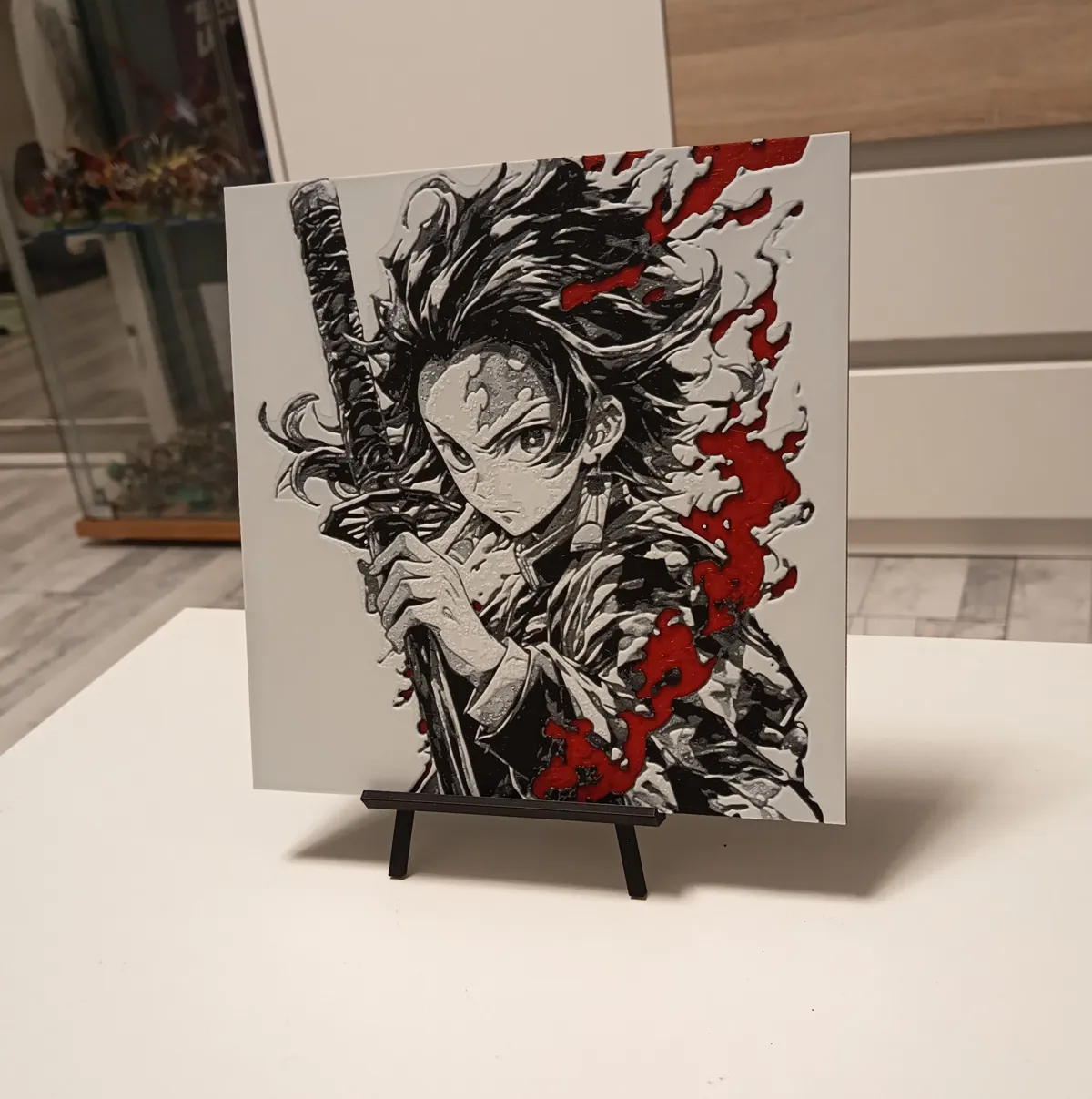 Demon Slayer - Tanjiro Hueforge, photo 3 of 3 - Demon Slayer - Tanjiro Hueforge Home Decor Items