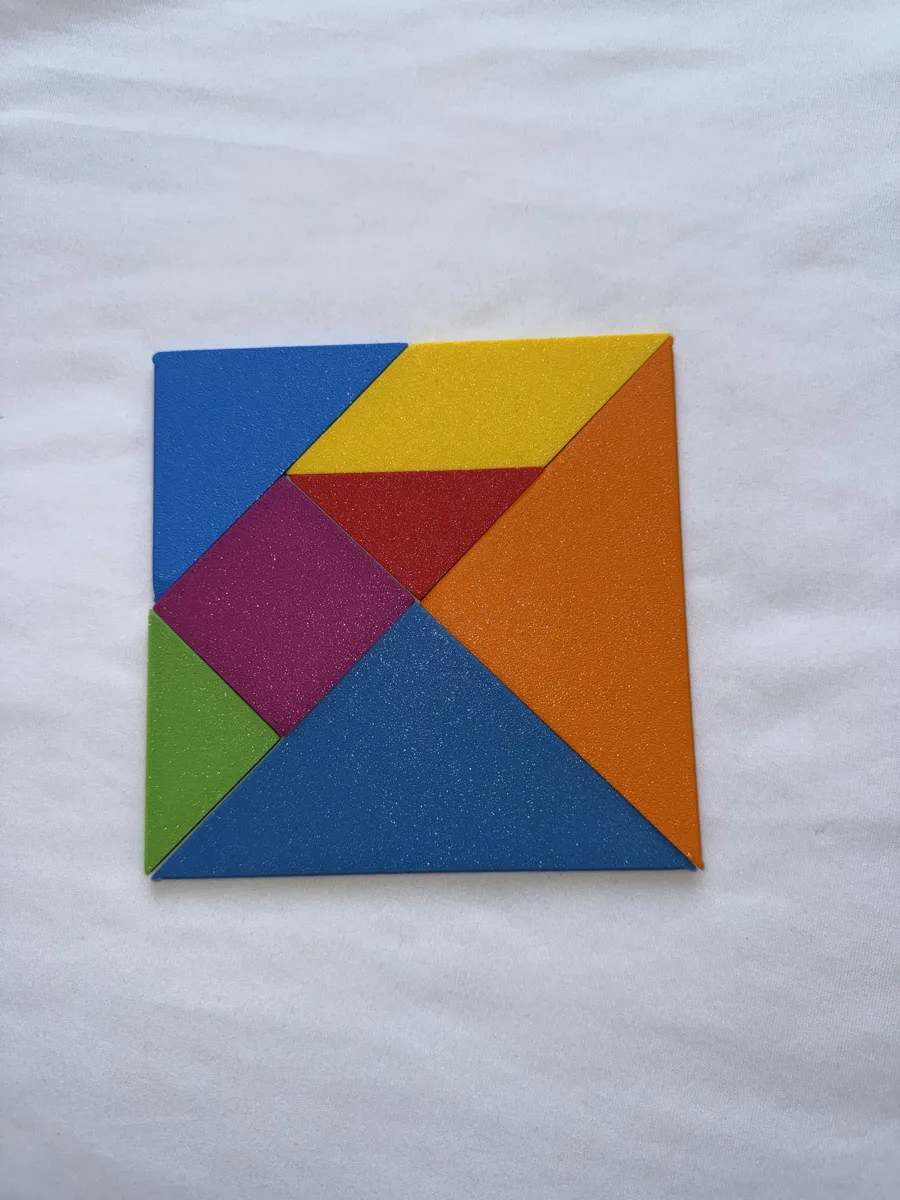 Tangram Puzzle with Custom Storage Box, photo 2 of 4 - Tangram Puzzle with Custom Storage Box Toys, Games & Hobbies