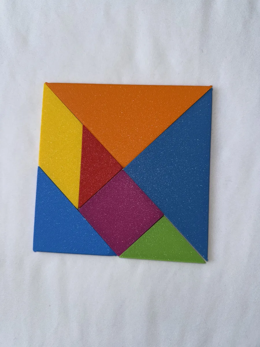 Tangram Puzzle with Custom Storage Box, photo 3 of 4 - Tangram Puzzle with Custom Storage Box Toys, Games & Hobbies