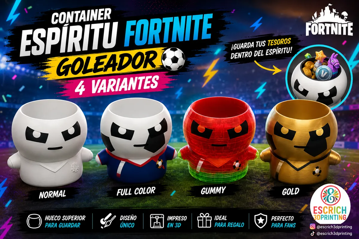Fortnite Striker Sprite Container - 4 Variants, photo 3 of 4 - Fortnite Striker Sprite Container - 4 Variants Storage & Organisation