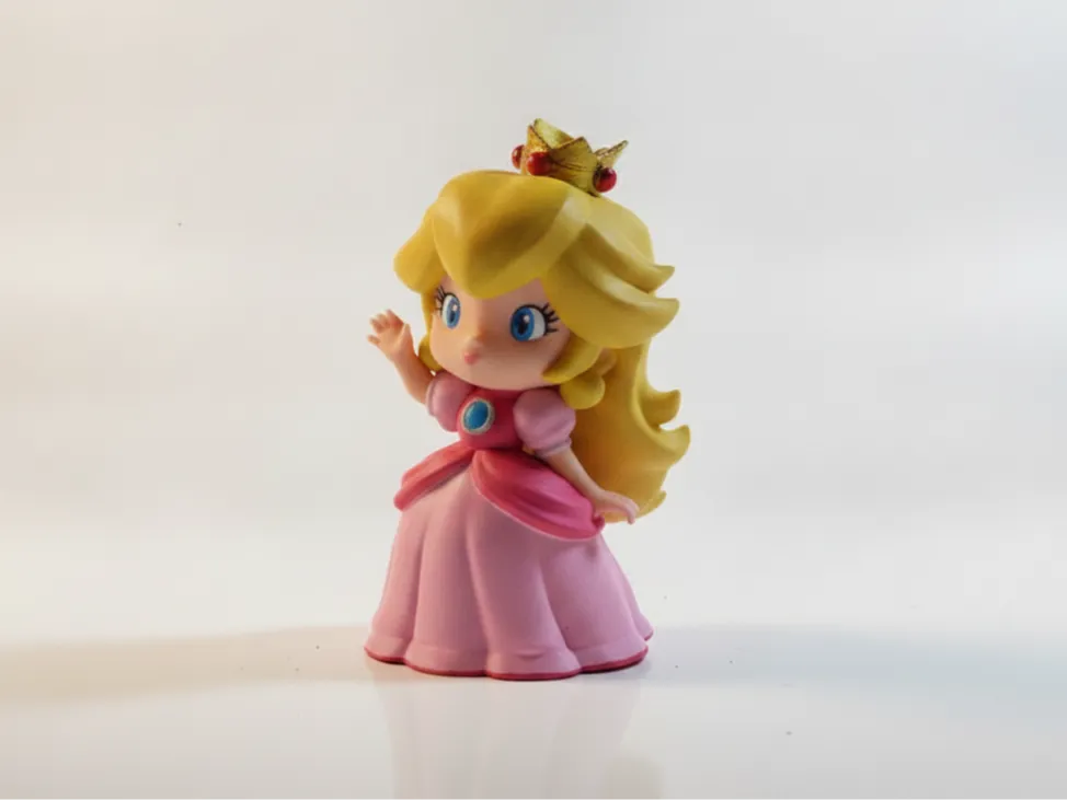 Princess Peach Chibi Waving Figurine - Characters, in stock in India
