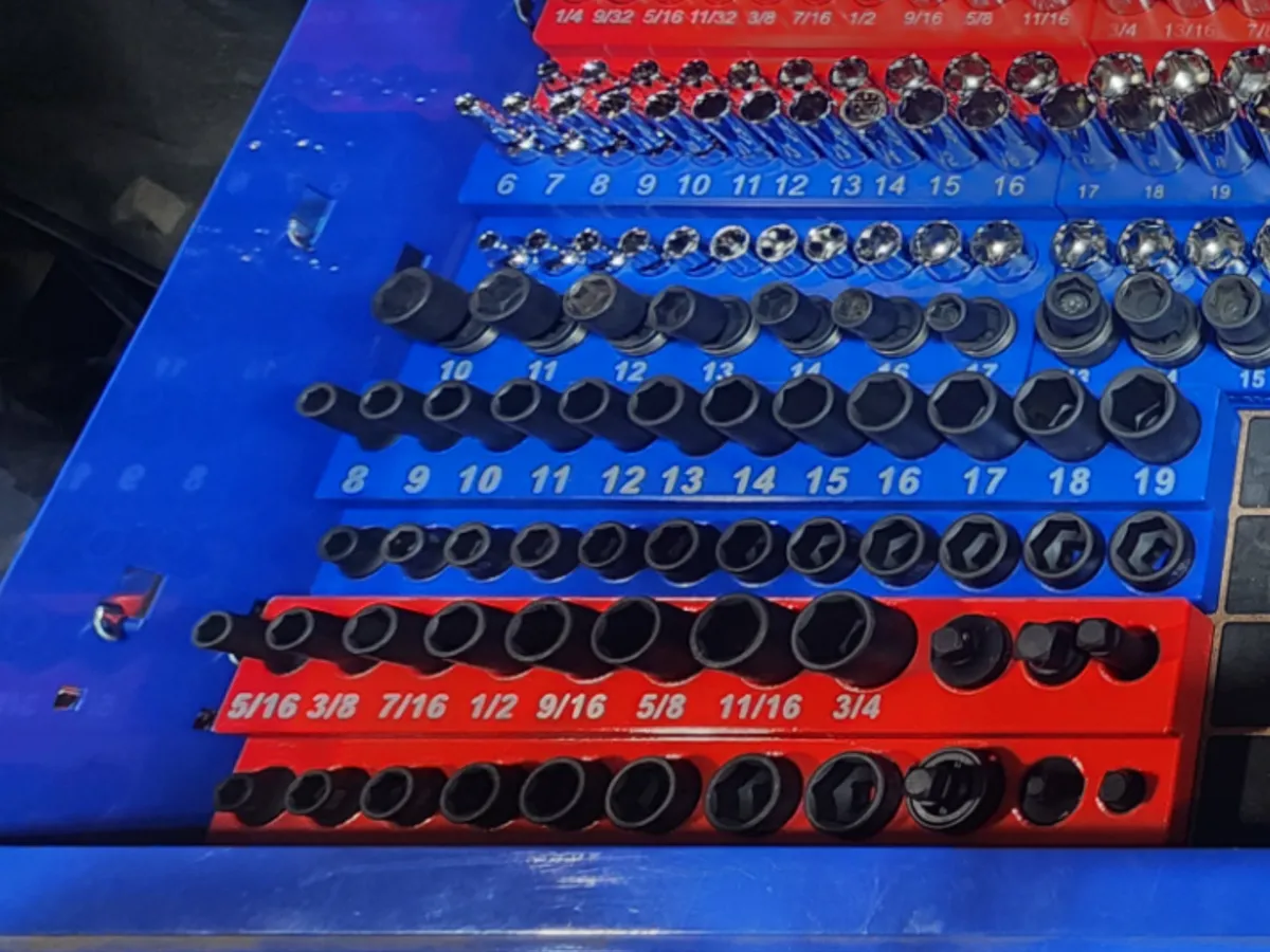 Quinn 3/8" Master Impact Organizer, Gridfinity - Gridfinity Tool Holders, in stock