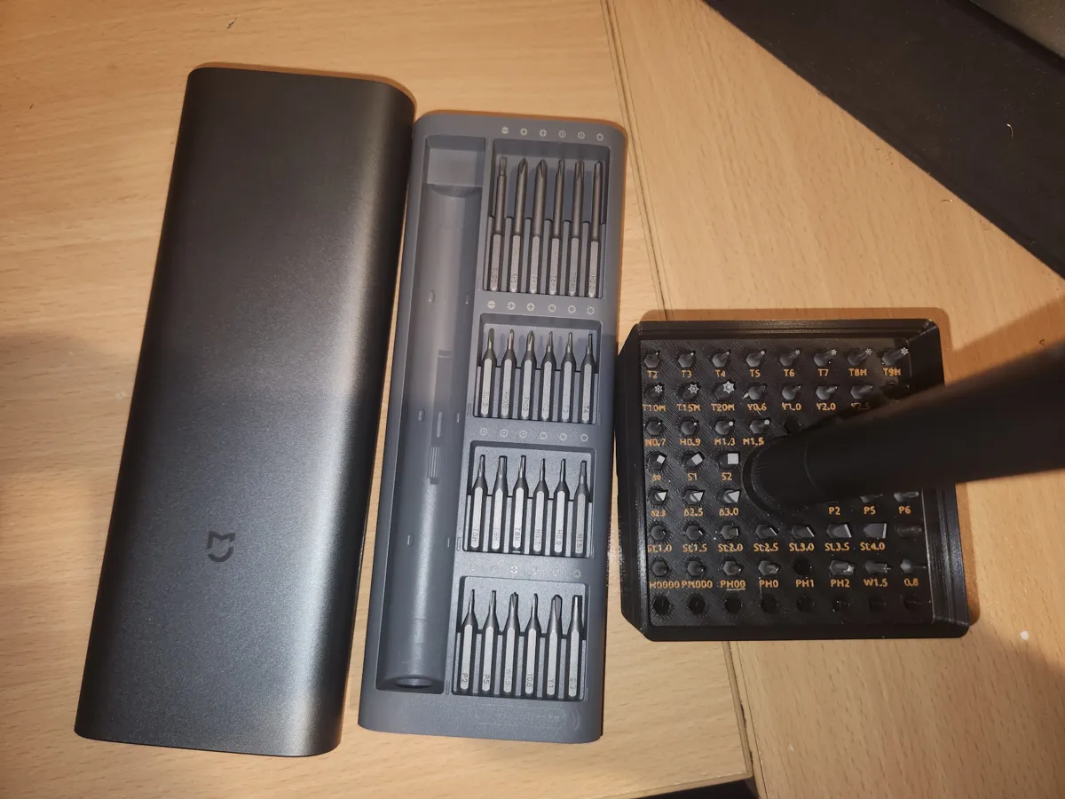 Gridfinity Xiaomi precision screwdriver bit bin, photo 2 of 4 - Gridfinity Xiaomi precision screwdriver bit bin Tools