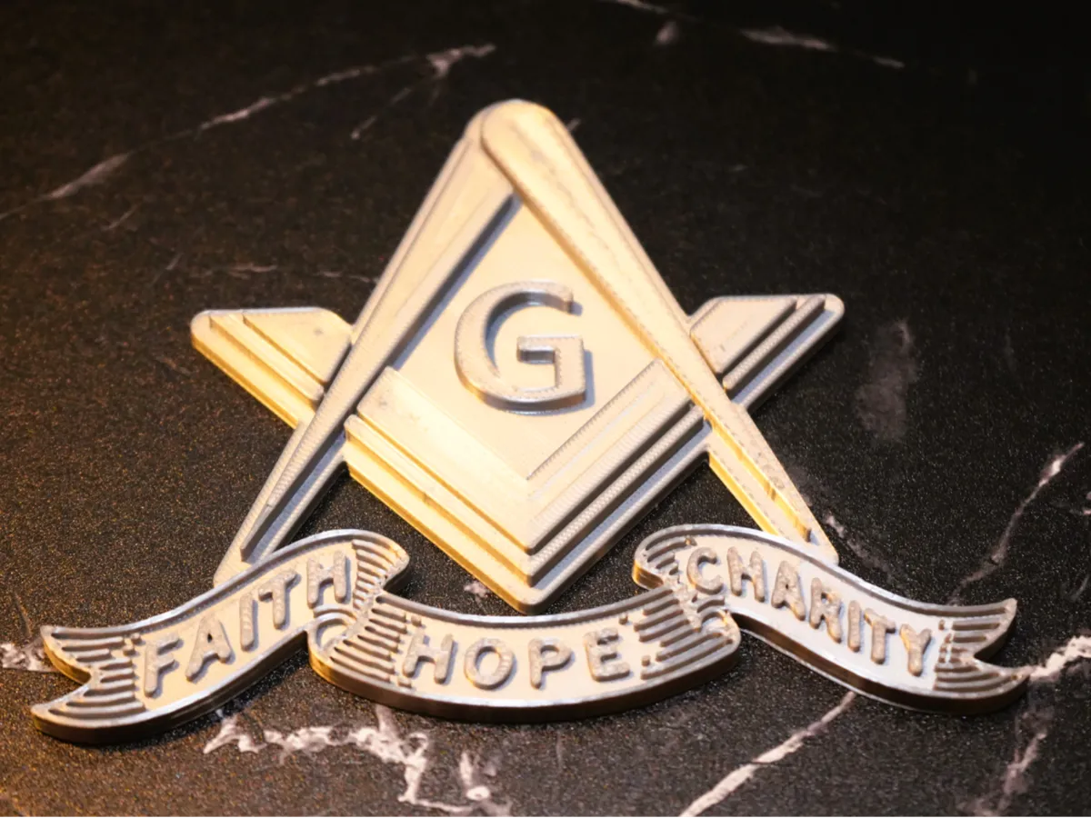 Square and compass faith, Hope and charity - Camping & Hiking Gear, in stock