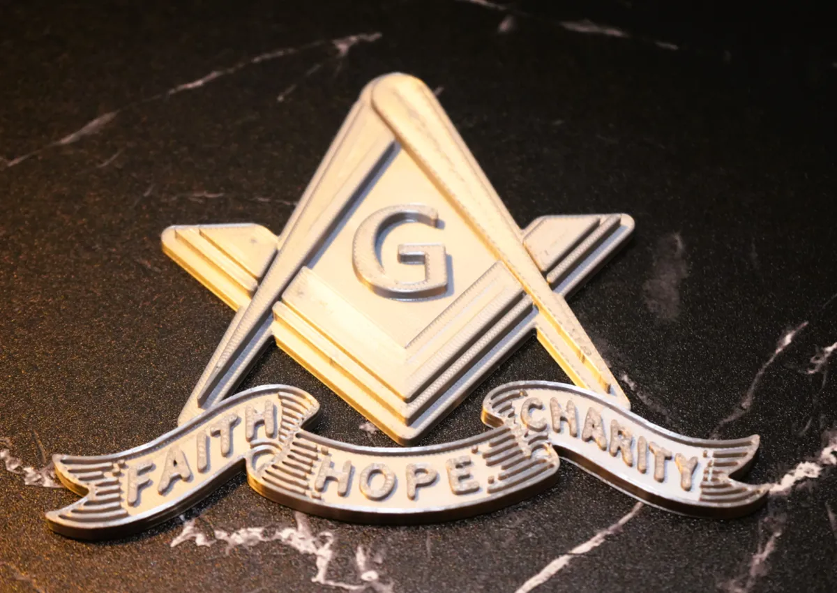 Square and compass faith, Hope and charity, photo 2 of 3 - Square and compass faith, Hope and charity Travel & Everyday Carry