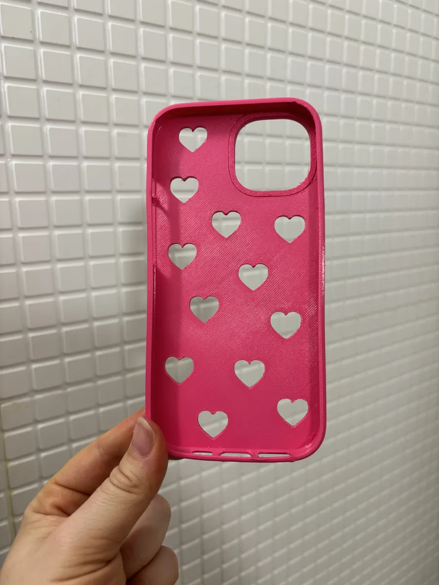 iPhone 15 Case with Hearts, photo 2 of 4 - iPhone 15 Case with Hearts Tools