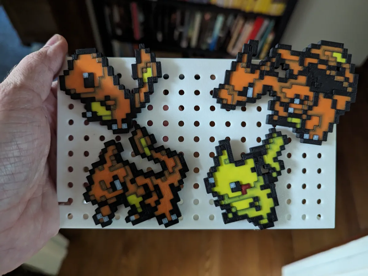 Pokémon Peg Board Nintendo Switch Dock Cover, photo 2 of 4 - Pokémon Peg Board Nintendo Switch Dock Cover Gaming Accessories