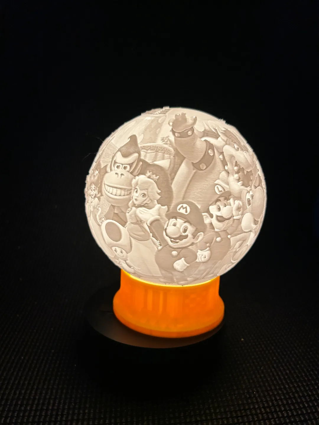 Mario Lithophane lamp