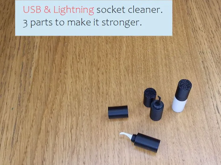 Connector, USB, Lightning socket cleaner, NO dust!