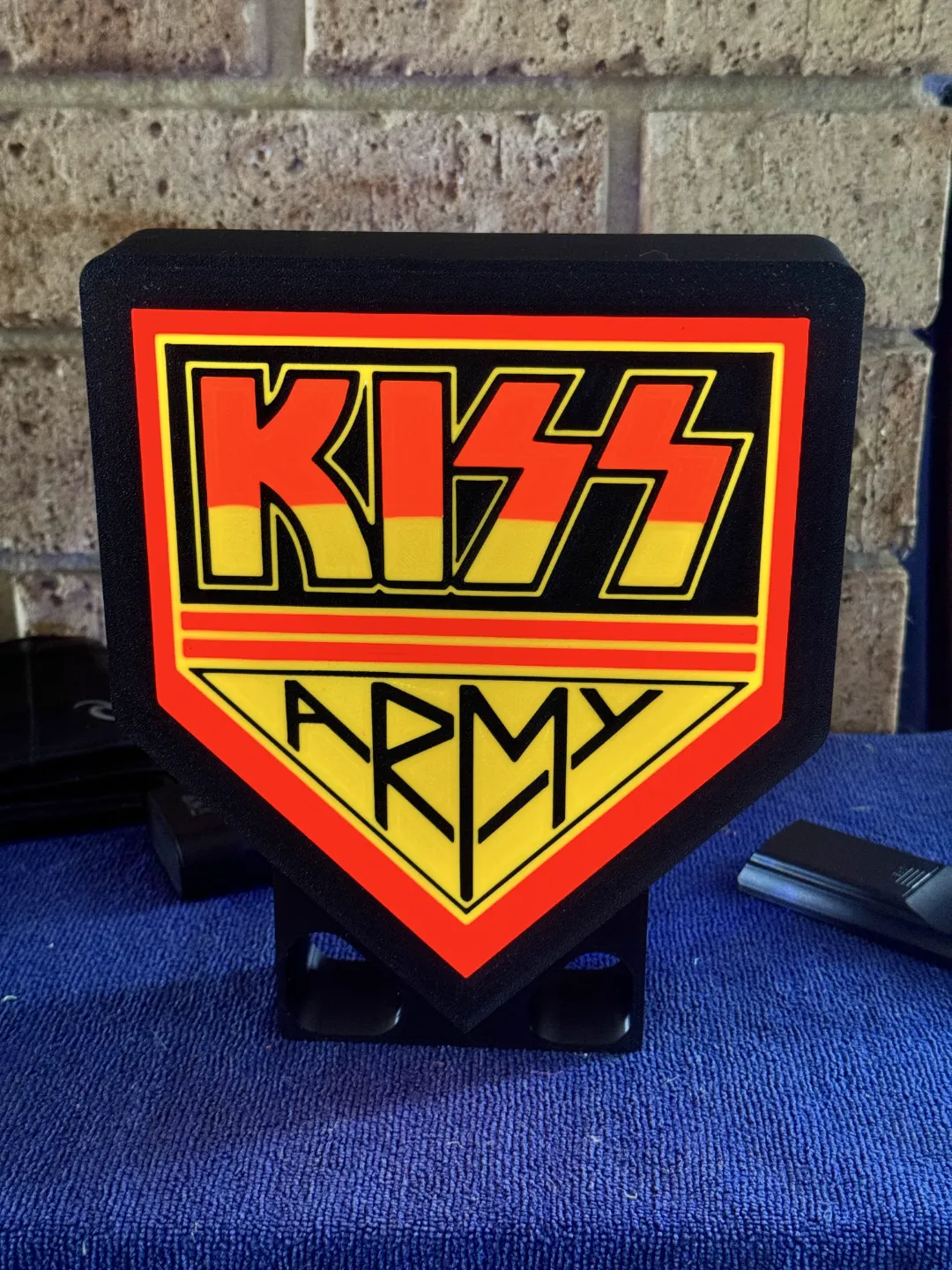 Kiss Army LED light box / Night Light, photo 2 of 3 - Kiss Army LED light box / Night Light Lamps & Lighting