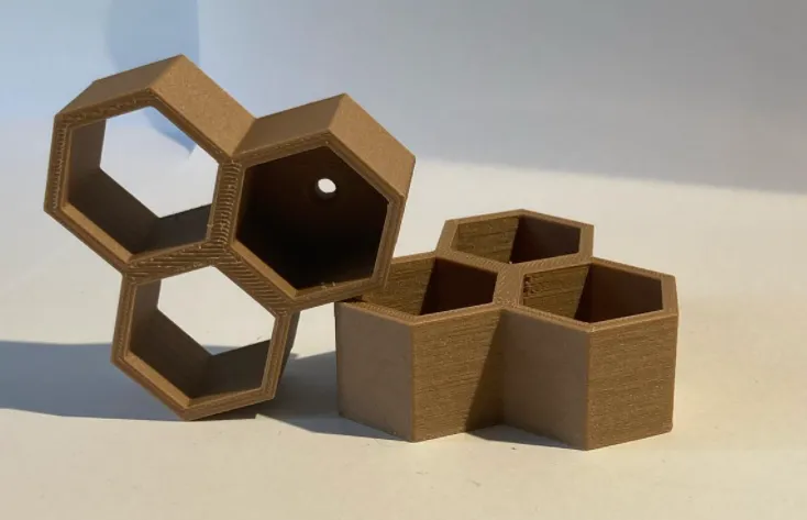 Honeycomb Key Holder, photo 3 of 4 - Honeycomb Key Holder Art