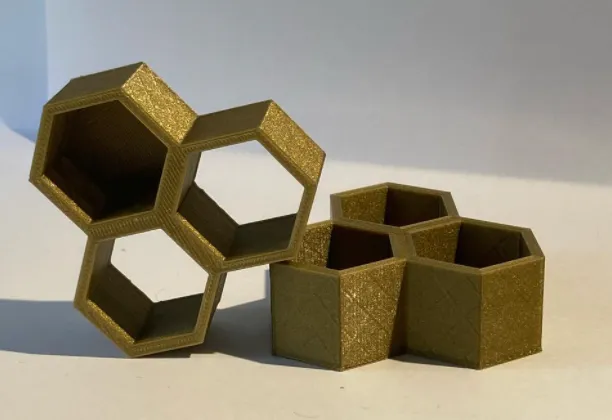 Honeycomb Key Holder, photo 4 of 4 - Honeycomb Key Holder Art