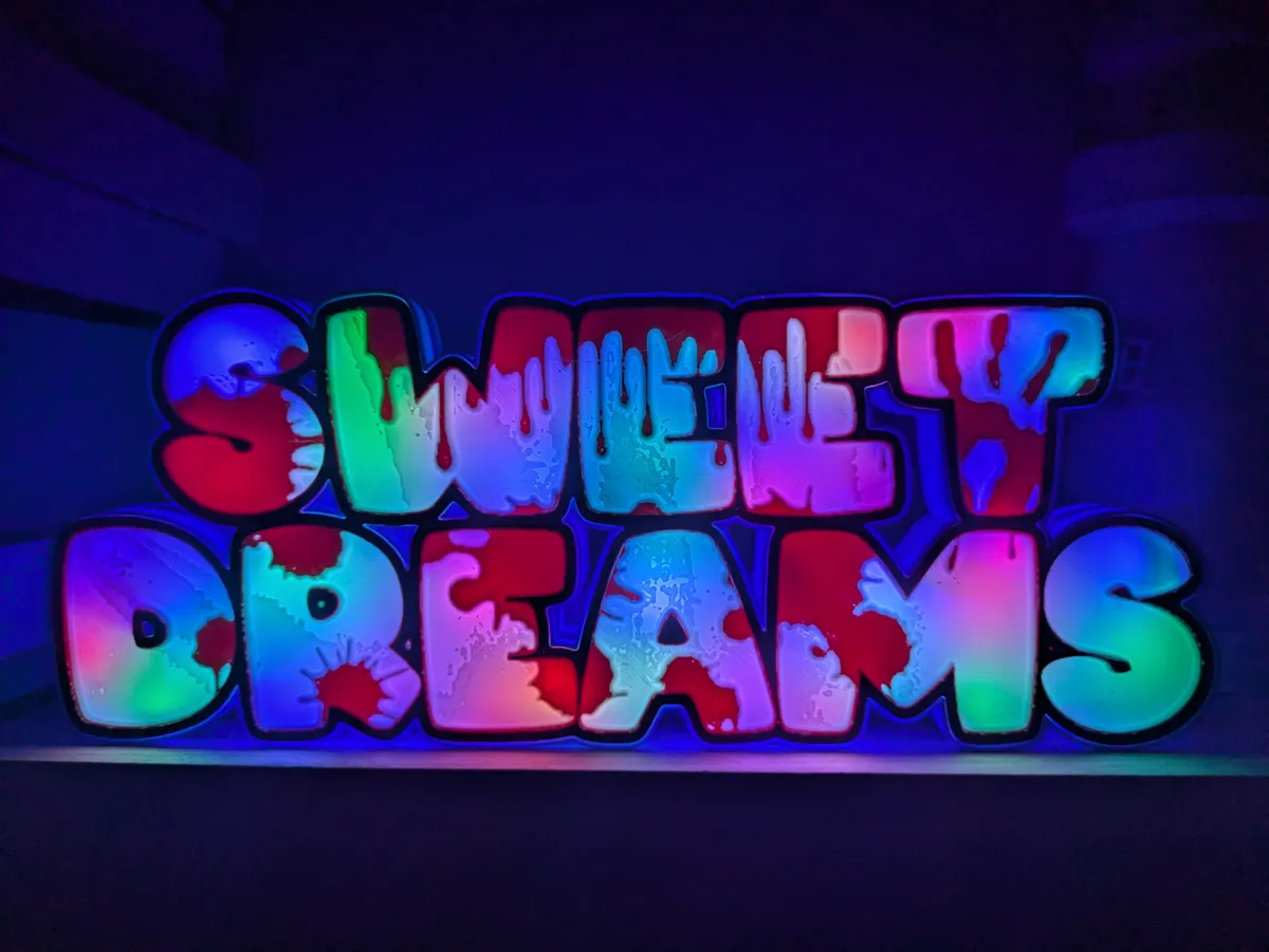 Sweet Dreams" Horror-Themed Night Light - Signs & Logos, in stock in India