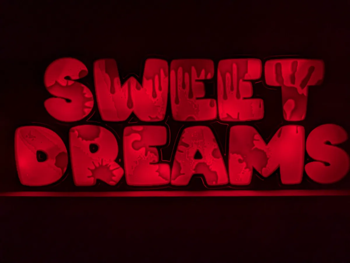 Sweet Dreams" Horror-Themed Night Light, photo 2 of 4 - Sweet Dreams" Horror-Themed Night Light Art