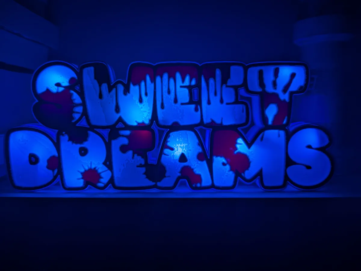 Sweet Dreams" Horror-Themed Night Light, photo 3 of 4 - Sweet Dreams" Horror-Themed Night Light Art
