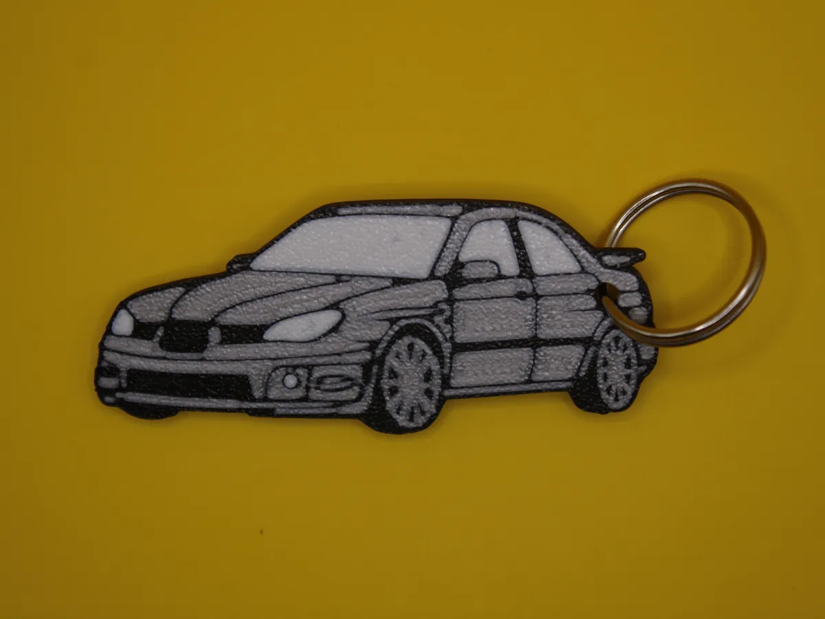 Car keychain of Subaru Impreza, photo 2 of 2 - Car keychain of Subaru Impreza Keychains