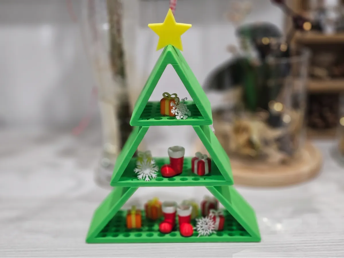 Mini Christmas Tree Shelf Decor