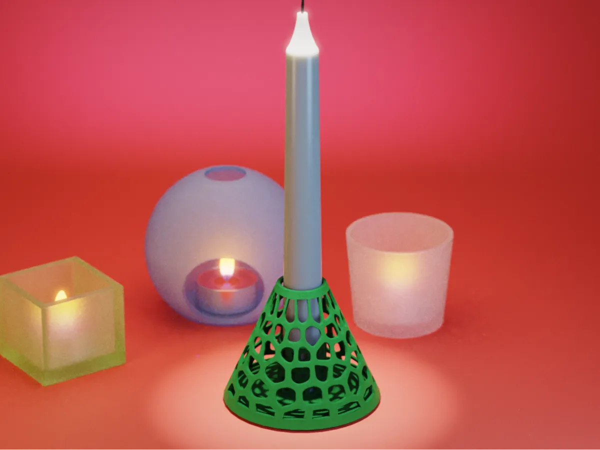 Christmas Tree Voronoi Candle Holder - Festivities, in stock in India