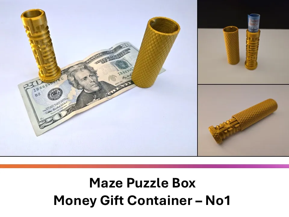 Maze Puzzle Box Money Gift Container, No1 - Other Hobby & DIY, in stock in India