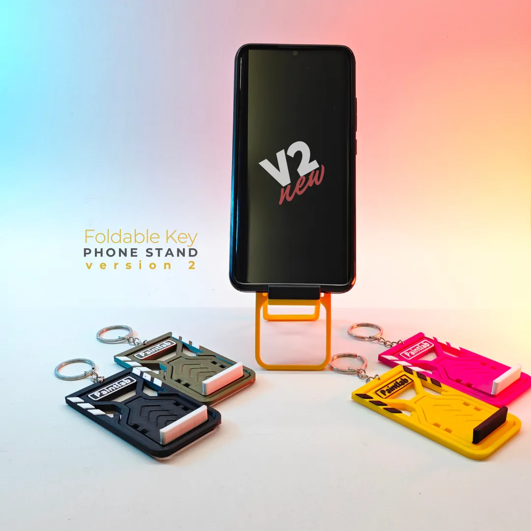 Foldable Key Phone Stand, Two-Angle