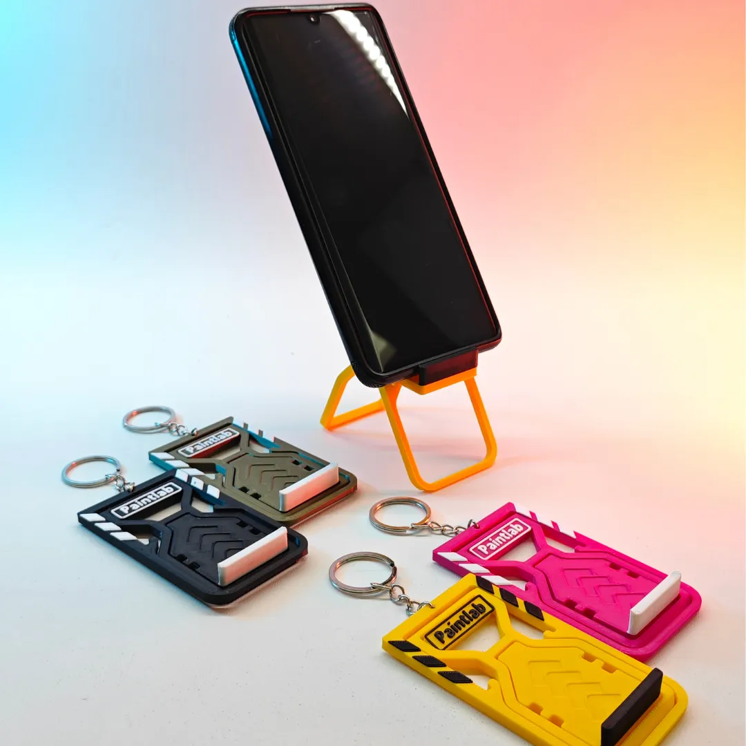 Foldable Key Phone Stand, Two-Angle, photo 3 of 4 - Foldable Key Phone Stand, Two-Angle Mobile & Device Accessories