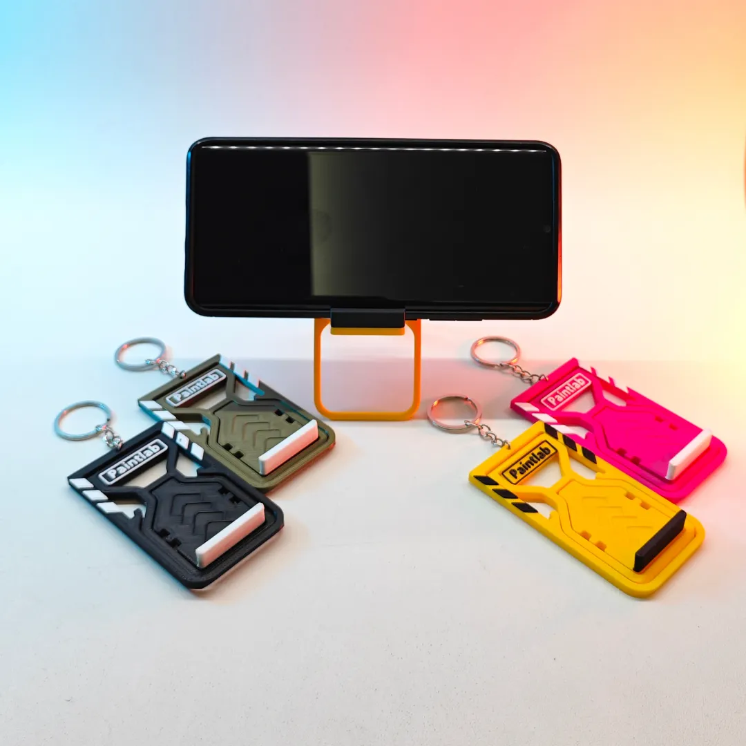 Foldable Key Phone Stand, Two-Angle, photo 4 of 4 - Foldable Key Phone Stand, Two-Angle Mobile & Device Accessories