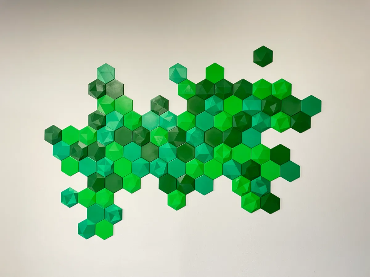 Hexagon art wall