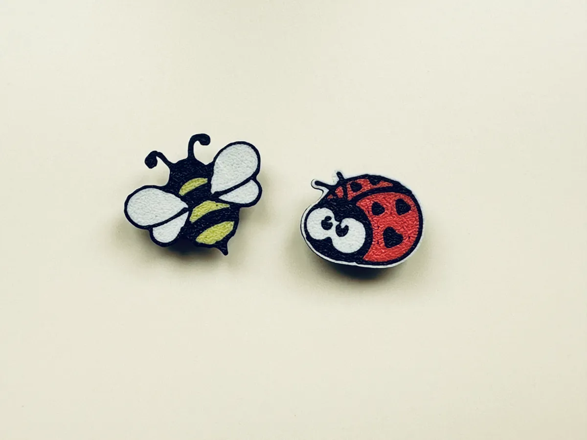 Ladybug and Bee Magnetic cable organizer