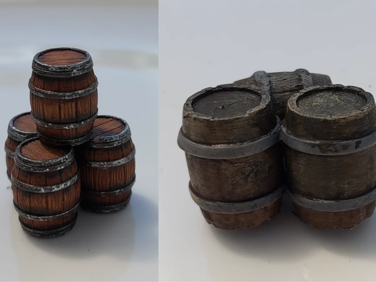 D&D Barrel Piles: Versatile Tabletop Scenery