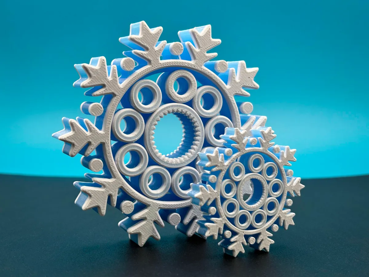 "Snowflake" Christmas Fidget Spinner! | Heavy Duty - Hand Spinners, in stock