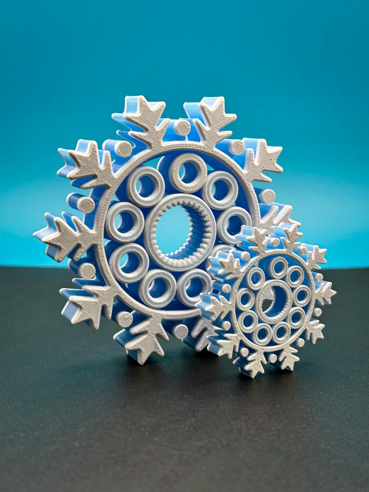 "Snowflake" Christmas Fidget Spinner! | Heavy Duty, photo 2 of 2 - "Snowflake" Christmas Fidget Spinner! | Heavy Duty Fidget & Sensory Toys