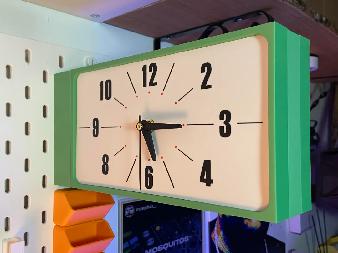 DULTON Double sided wall clock rectangular