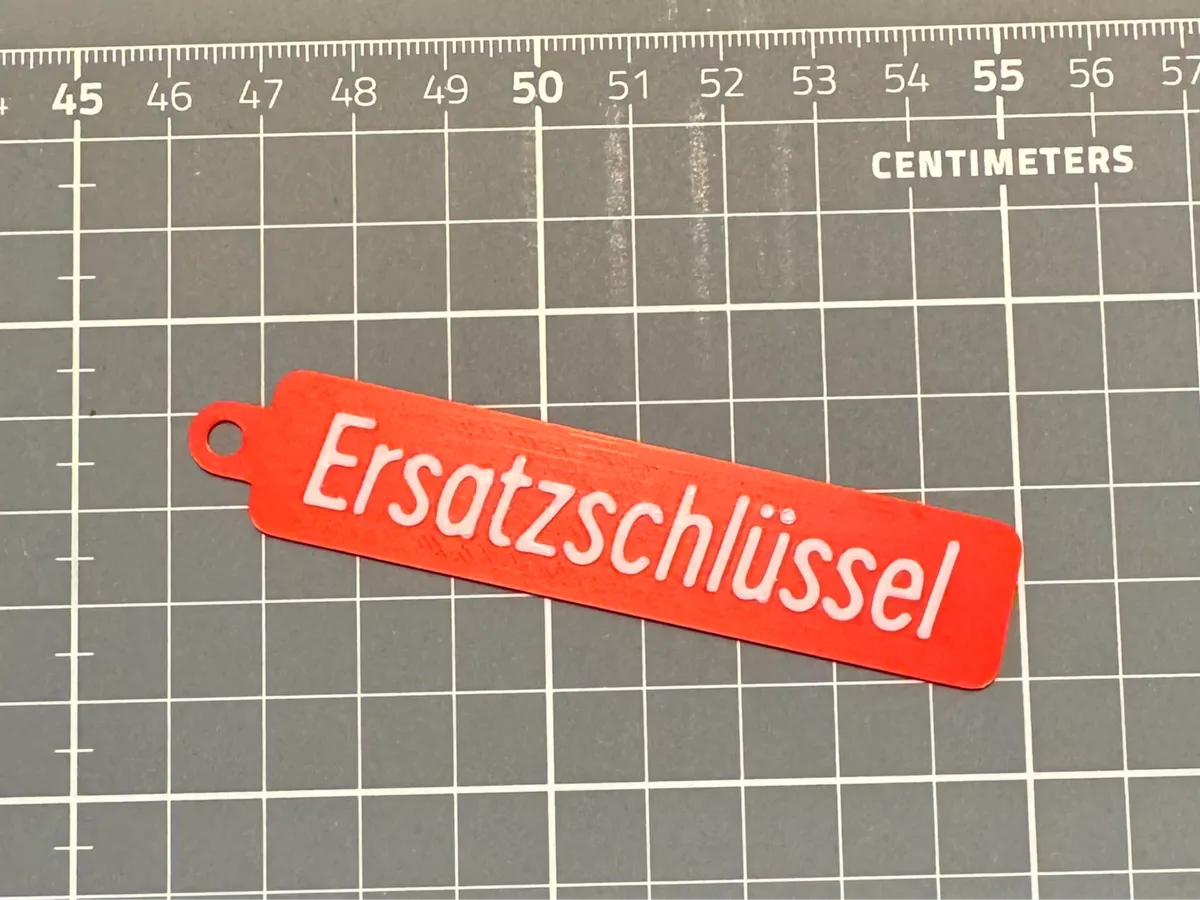 Ersatzschlüssel Anhänger
