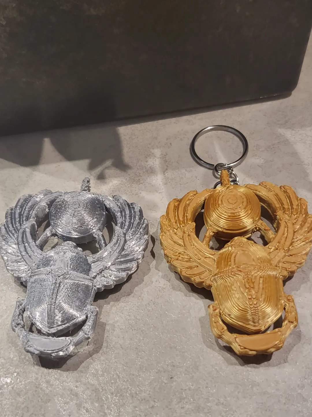 Egyptian Scarab Pendant Double-Sided