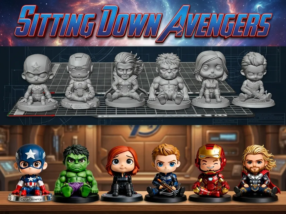 SENTADITOS MARVEL AVENGERS